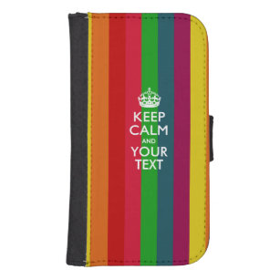 KEEP CALM AND Have Your Text Samsung S4 Wallet Case