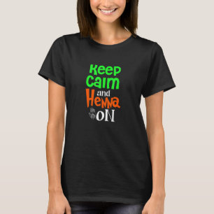Keep Calm And Henna Desi Bollywood Shaadi Hindi M T-Shirt