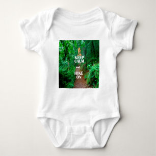 Keep Calm and Hike On Baby Bodysuit