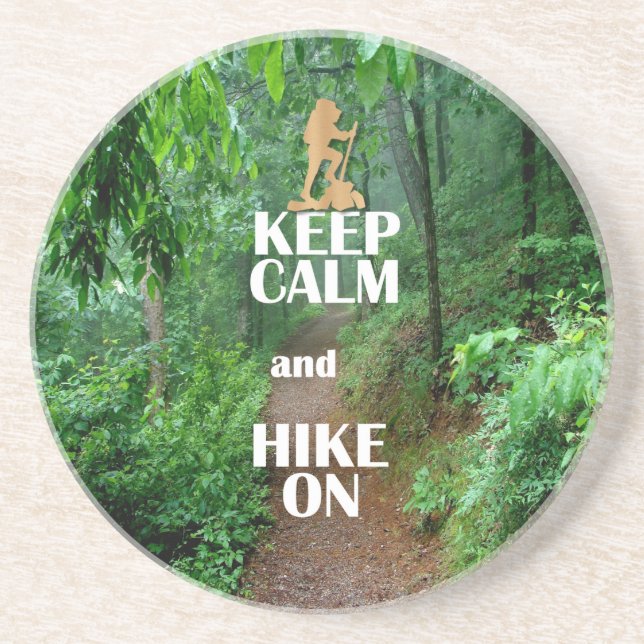 Keep Calm and Hike On Coaster (Front)