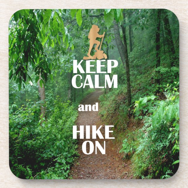 Keep Calm and Hike On Coaster (Front)