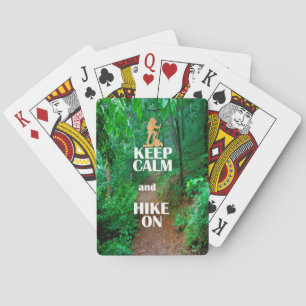 Keep Calm and Hike On Playing Cards
