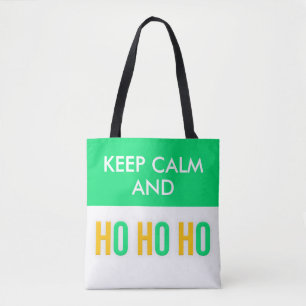 Keep Calm And HO HO HO Christmas Tote Bags