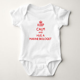 Keep Calm and Hug a Marine Biologist Baby Bodysuit