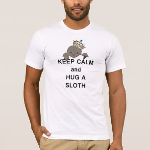 Keep Calm and Hug a Sloth Meme T-Shirt