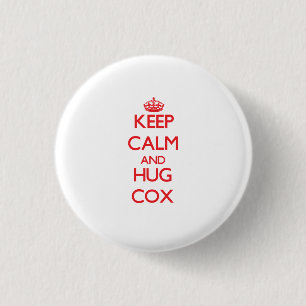 Keep calm and Hug Cox 3 Cm Round Badge
