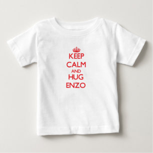 Keep Calm and HUG Enzo Baby T-Shirt