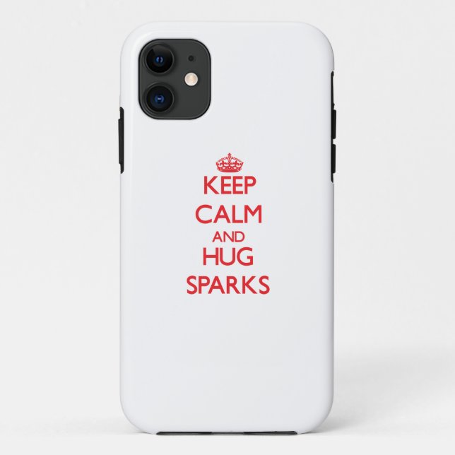 Keep calm and Hug Sparks Case-Mate iPhone Case (Back)