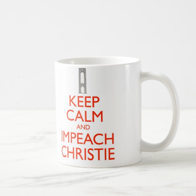 Keep Calm and Impeach Christie Coffee Mug (Right)
