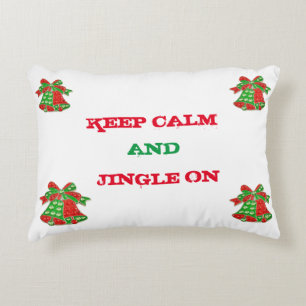 ***KEEP CALM AND JINGLE ON*** CHRISTMAS DECORATIVE CUSHION