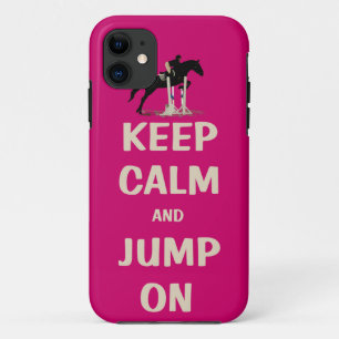 Keep Calm and Jump On Pink Horse Case-Mate iPhone Case