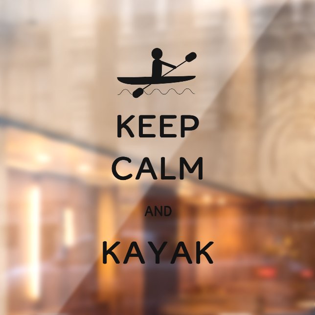 Keep Calm and Kayak Canoe Oar  (Sheet 2)