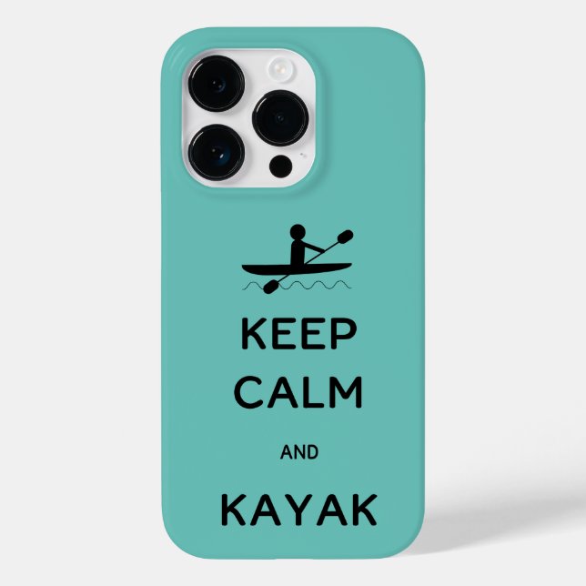 Keep Calm and Kayak Case-Mate iPhone Case (Back)