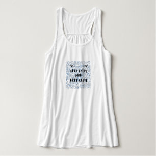 Keep calm and keep calm singlet