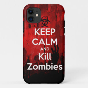 keep calm and kill zombies Case-Mate iPhone case