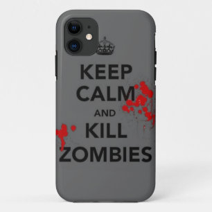 keep calm and kill zombies phone case