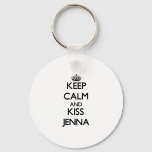 Keep Calm and kiss Jenna Key Ring