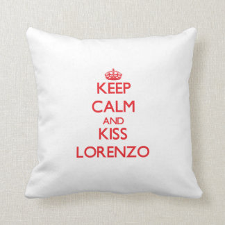 Keep Calm and Kiss Lorenzo Cushion