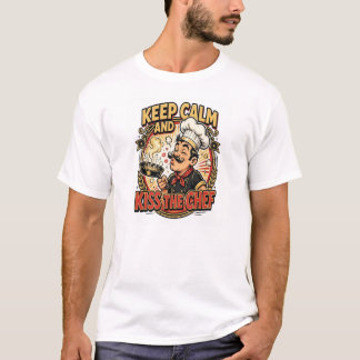 Keep Calm And Kiss The Chef Funny Shirt