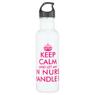 Keep calm and let an RN nurse handle it funny big 710 Ml Water Bottle