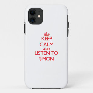 Keep calm and Listen to Simon Case-Mate iPhone Case