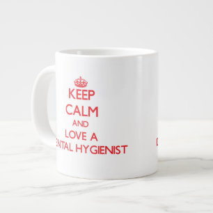 Keep Calm and Love a Dental Hygienist Large Coffee Mug