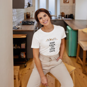 Keep Calm and Love Cats T-Shirt