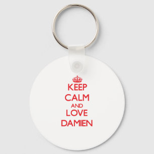 Keep Calm and Love Damien Key Ring