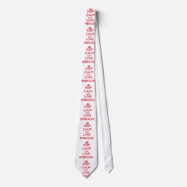 Keep calm and love Emerson Tie (Front)