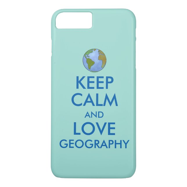 Keep Calm and Love Geography Customisable Case-Mate iPhone Case (Back)