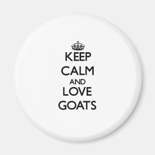 Keep calm and Love Goats Magnet