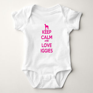 Keep Calm and Love Iggies Baby Bodysuit