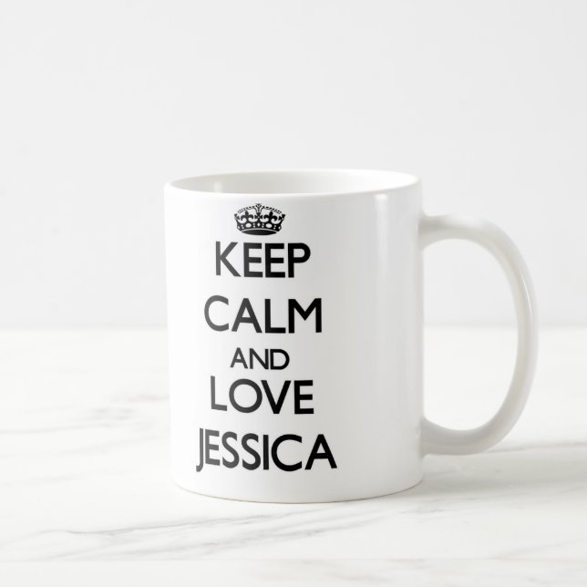Keep Calm and Love Jessica Coffee Mug (Right)
