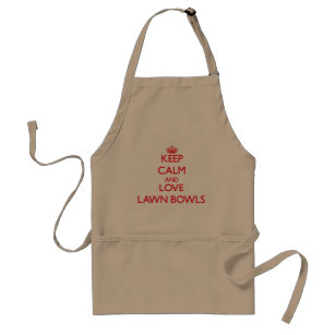 Keep calm and love Lawn Bowls Standard Apron