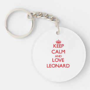 Keep calm and love Leonard Key Ring