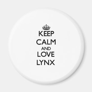 Keep calm and Love Lynx Magnet