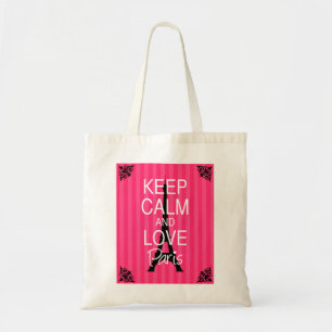 Keep Calm and Love Paris Tote Bag