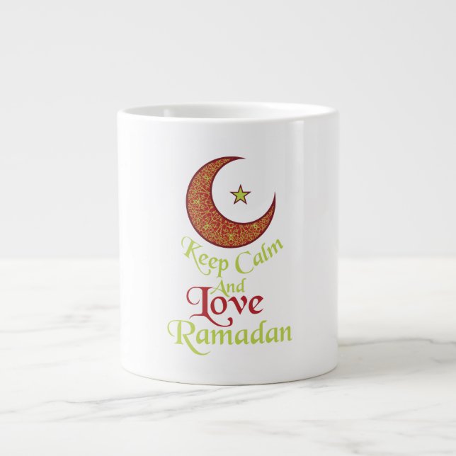 Keep Calm and Love Ramadan Large Coffee Mug (Front)