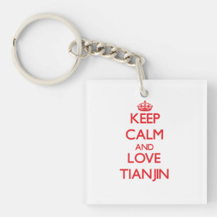 Keep Calm and Love Tianjin Key Ring