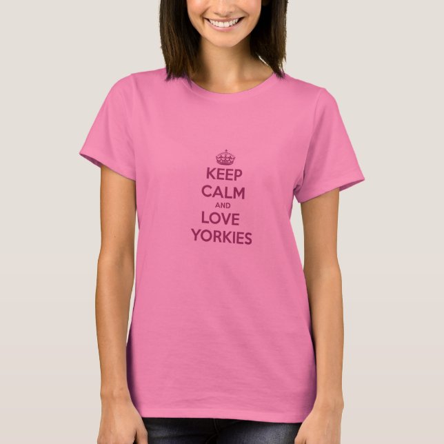 Keep Calm and Love Your Yorkie Long-Sleeve T-Shirt (Front)