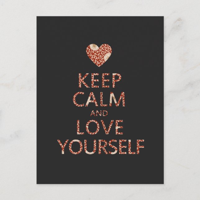 Keep Calm and Love Yourself Postcard (Front)