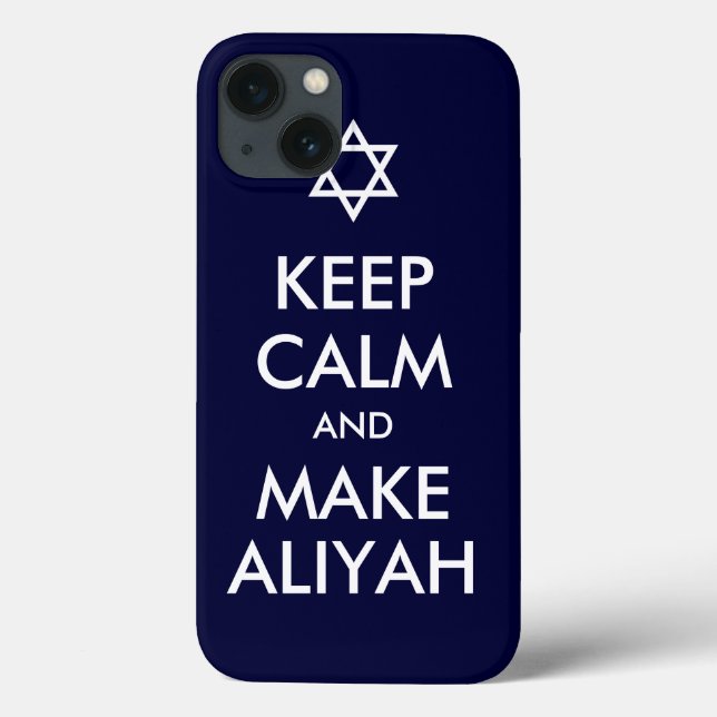Keep Calm And Make Aliyah Case-Mate iPhone Case (Back)