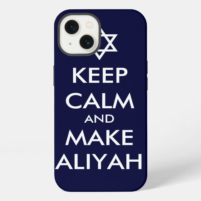 Keep Calm And Make Aliyah iPhone Case (Back)