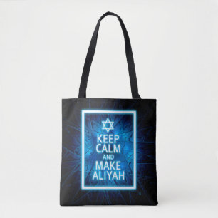 Keep Calm And Make Aliyah Tote Bag