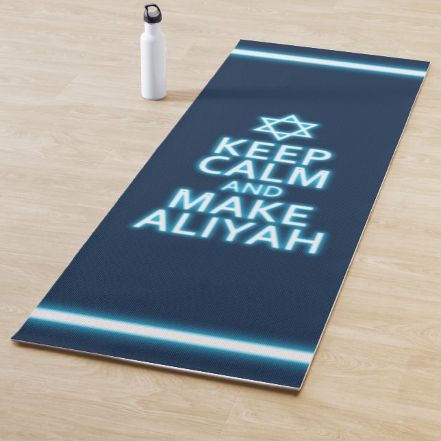 Keep Calm And Make Aliyah Yoga Mat (In Situ)