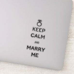 Keep Calm and Marry Me With Diamond Ring