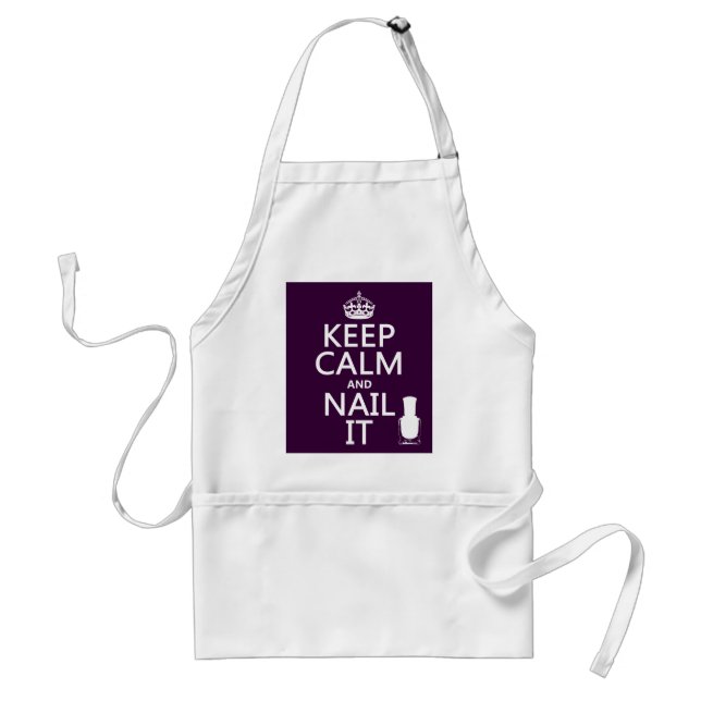 Keep Calm and Nail It (Nail polish) Standard Apron (Front)