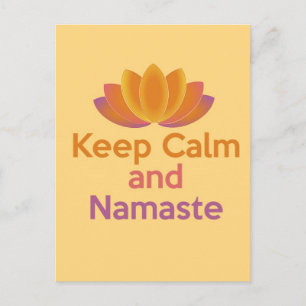 Keep Calm and Namaste - Zen, Yoga, Relax Postcard