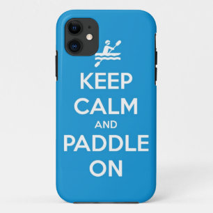 keep calm and paddle on Case-Mate iPhone case