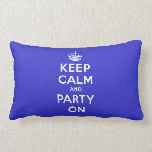 Keep Calm and Party On Lumbar Cushion